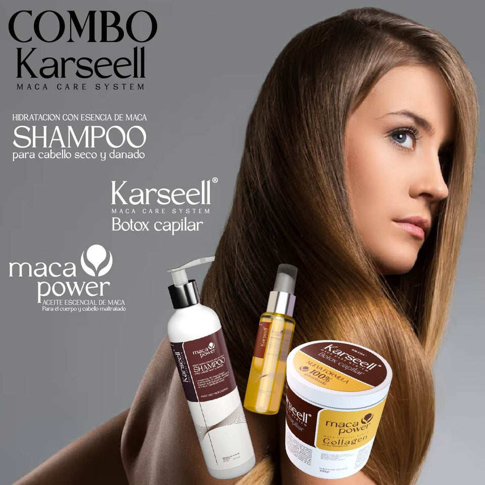 Combo Karseell: Nutrición Premium para un Cabello Suave, Manejable y Radiante