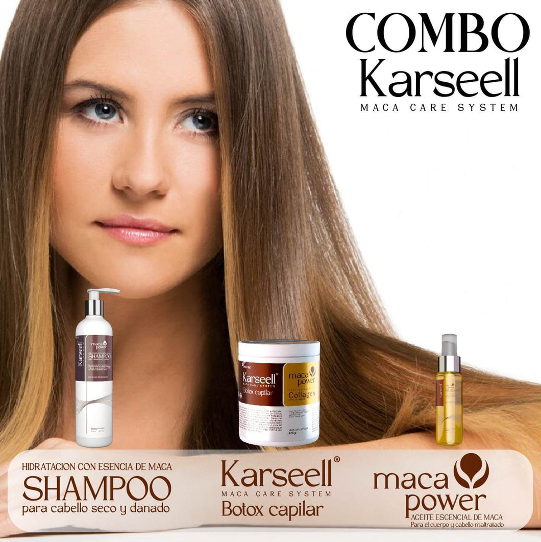 Combo Karseell: Nutrición Premium para un Cabello Suave, Manejable y Radiante