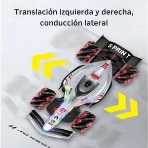 Auto formula 1 a control , luces ,sonido y humo