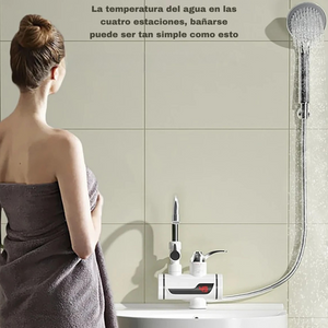 Grifo Calentador de Agua con accesorio de ducha.