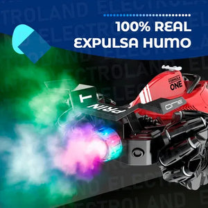 Auto formula 1 a control , luces ,sonido y humo