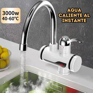 Grifo Eléctrico 3000W con Agua Caliente Instantánea | Ideal para Cocina y Baño