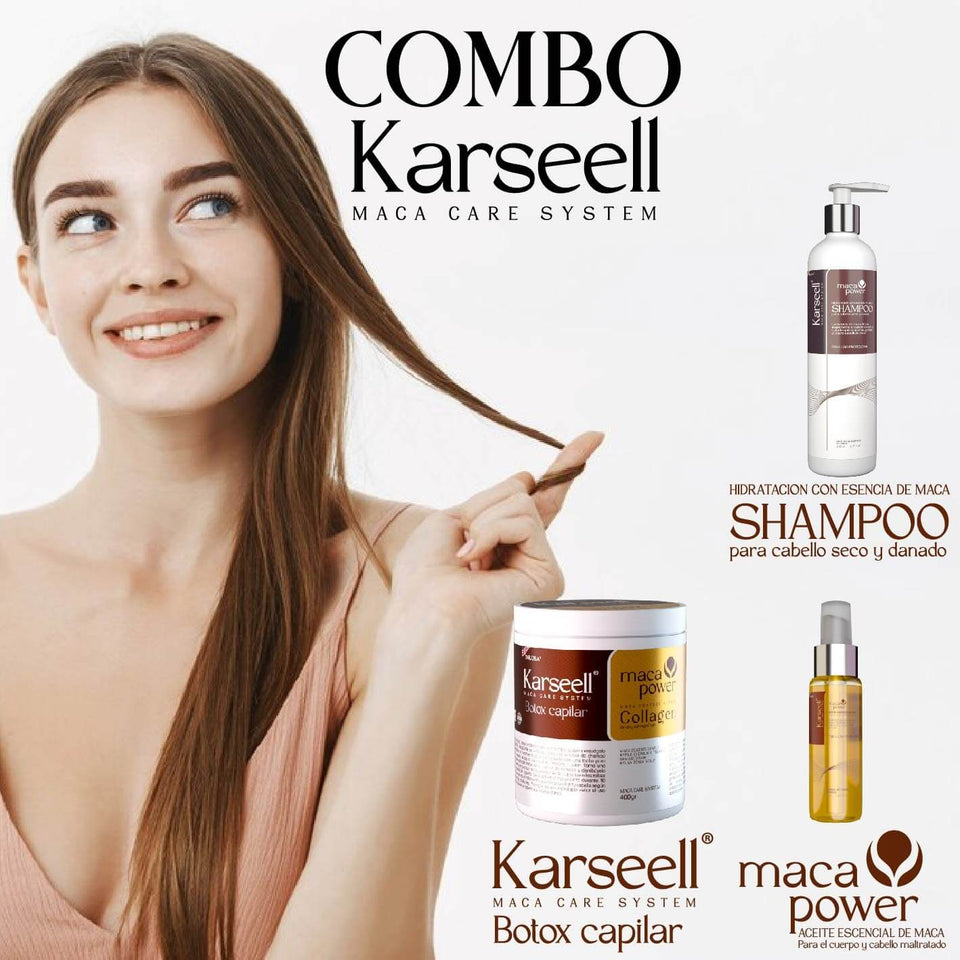 Combo Karseell: Nutrición Premium para un Cabello Suave, Manejable y Radiante